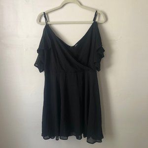 Black Cold Shoulder Dress